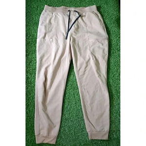 Fabletics Pants Women's Size XL Extra Large Beige Jogger Capri Cuffed Stretch